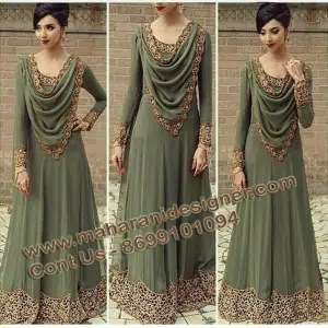 MDB - 0001258 ( Designer Anarkali dress )