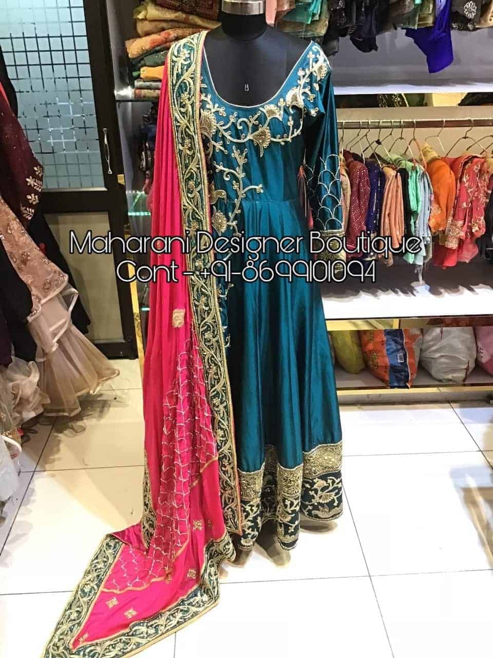 Designer Long Frock Suit | Maharani Designer Boutique