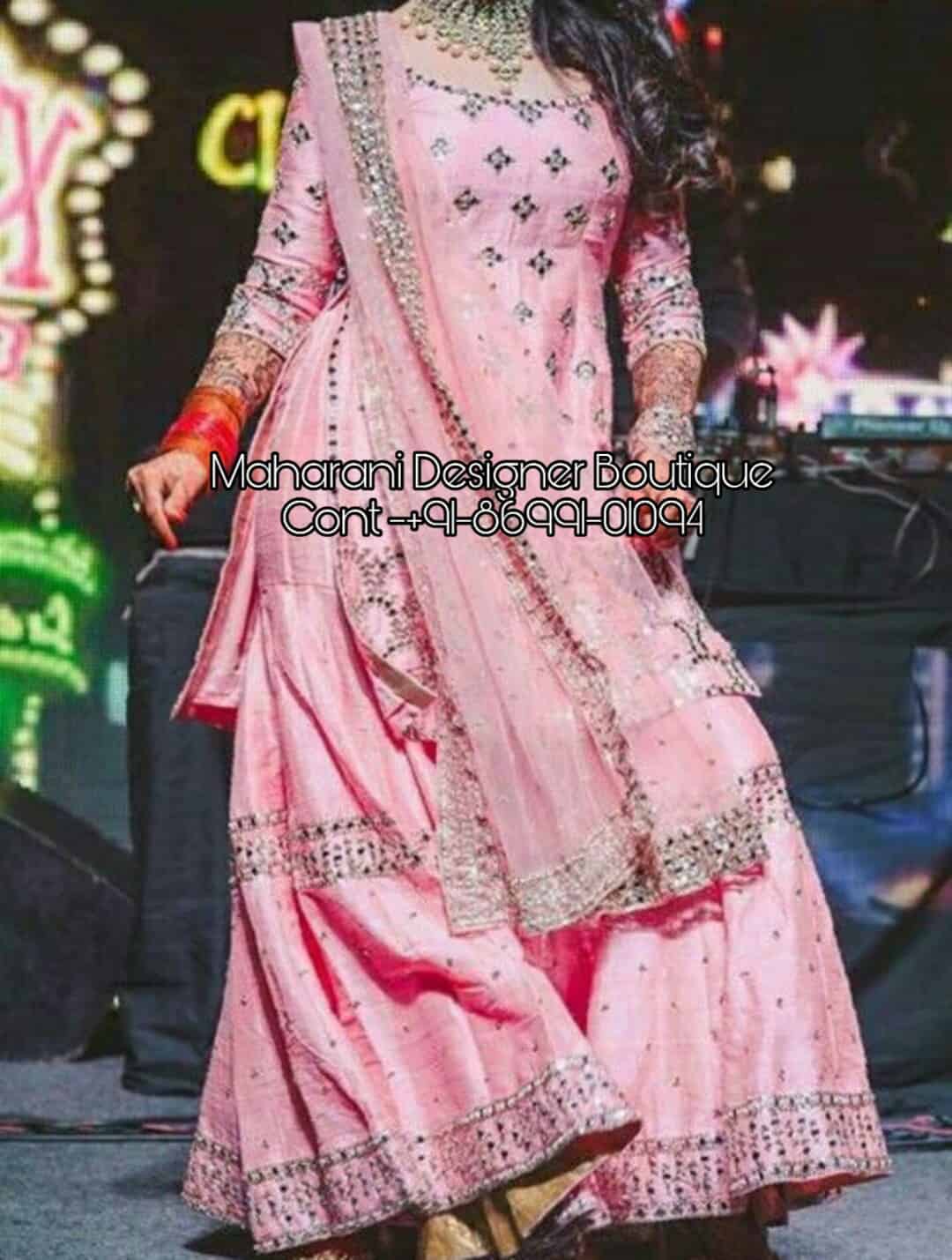 girl dress design sharara salwar kameez -8423101822 | Heenastyle