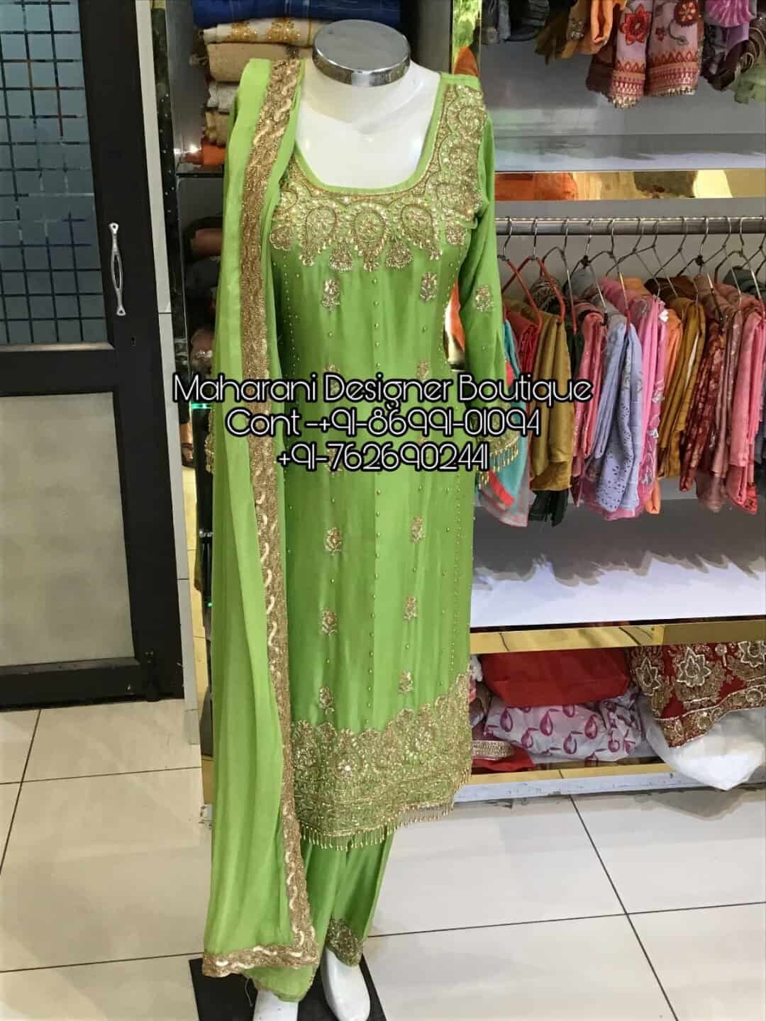 Heavy Dupatta Punjabi Suits Online | Maharani Designer Boutique