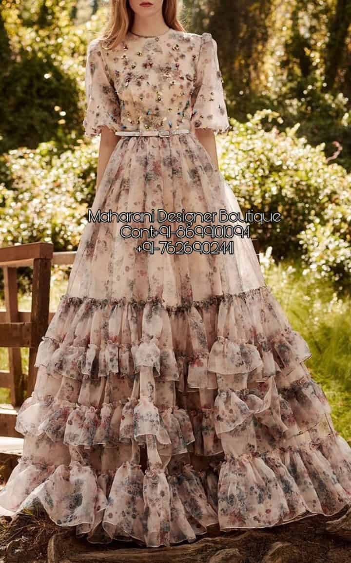 Buy Bunaai Hot Pink Cotton Maxi Anarkali Dress For Women Online