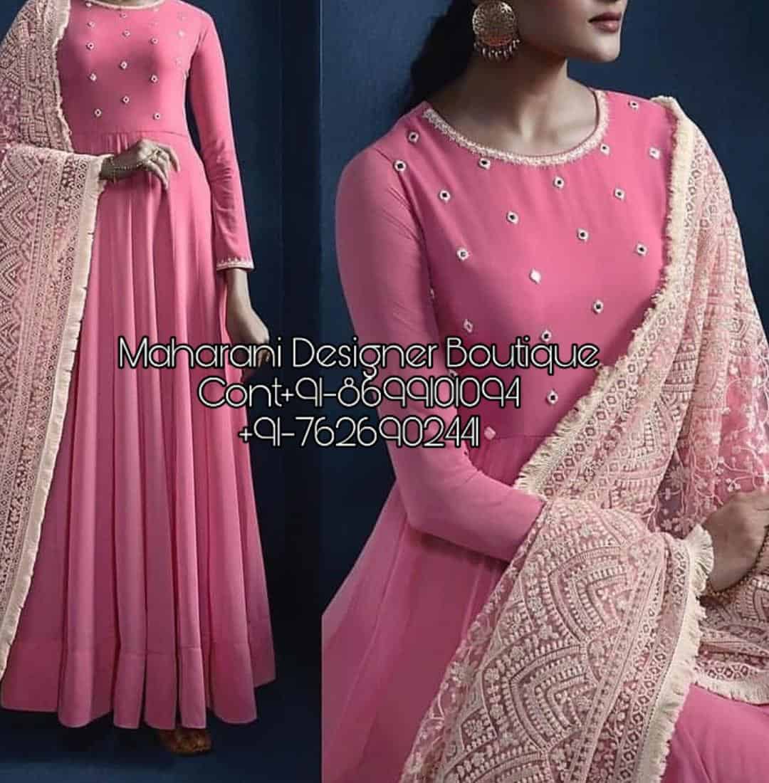 Olive Pink Color Floor Length Floral Long Frock With Net Dupatta Salwar Suit-tuongthan.vn