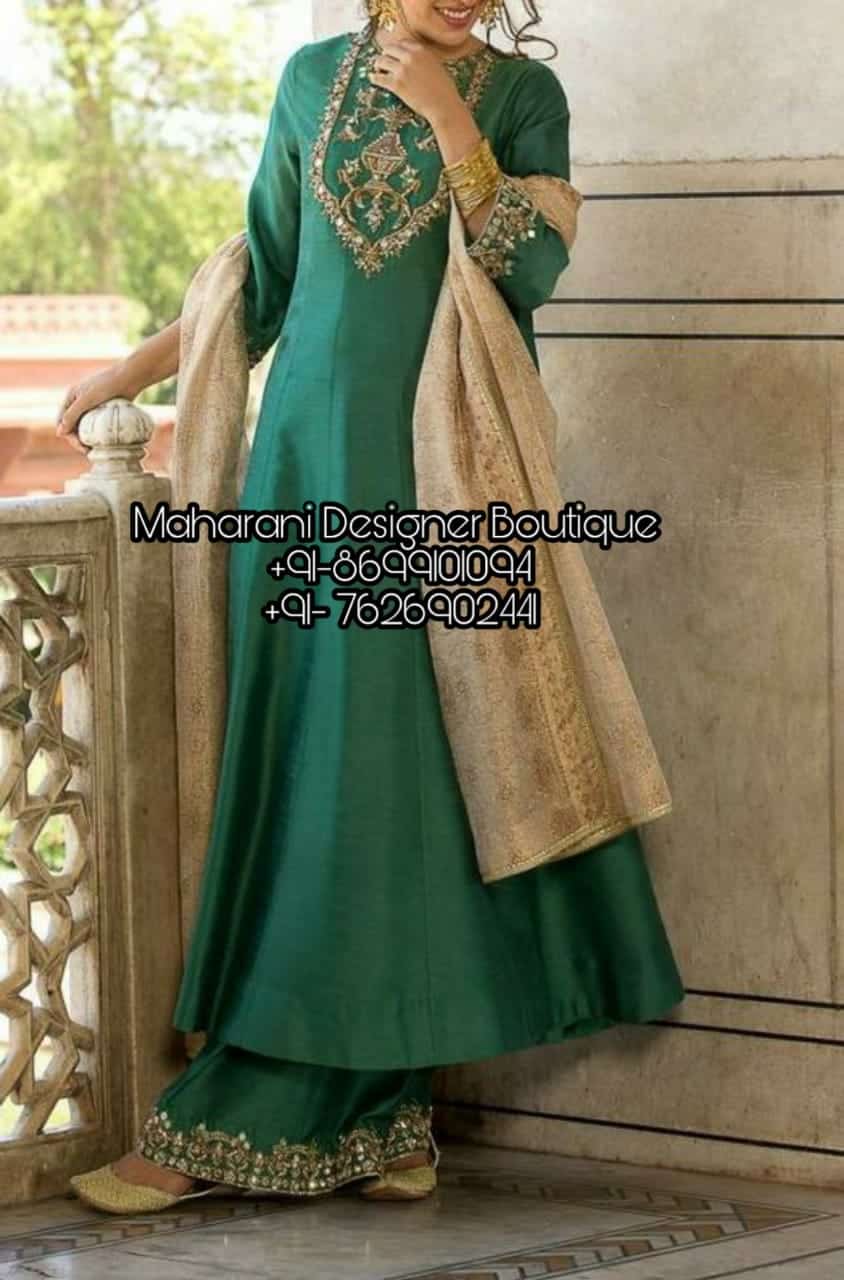 Frock Suits With Palazzo | Maharani Designer Boutique