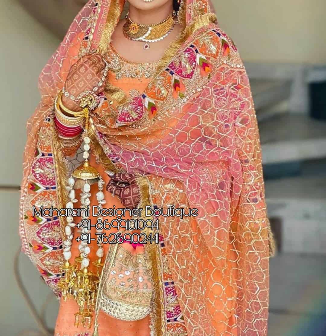 Bridal Punjabi Suits With Heavy Dupatta Maharani Designer Boutique