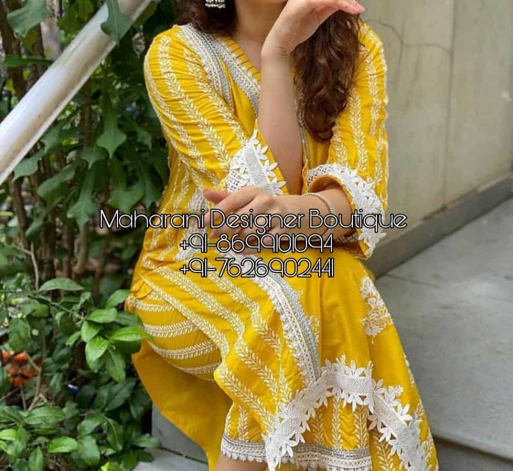 Georgette Embroidery Palazzo Pant Suit In Yellow Colour  SM5641670