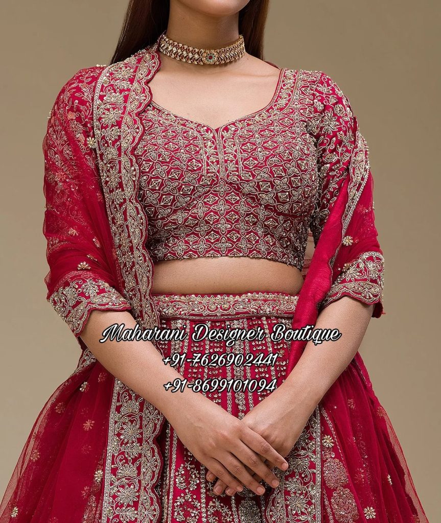 Online Bridal Lehenga Shopping with Price at Maharani Designer