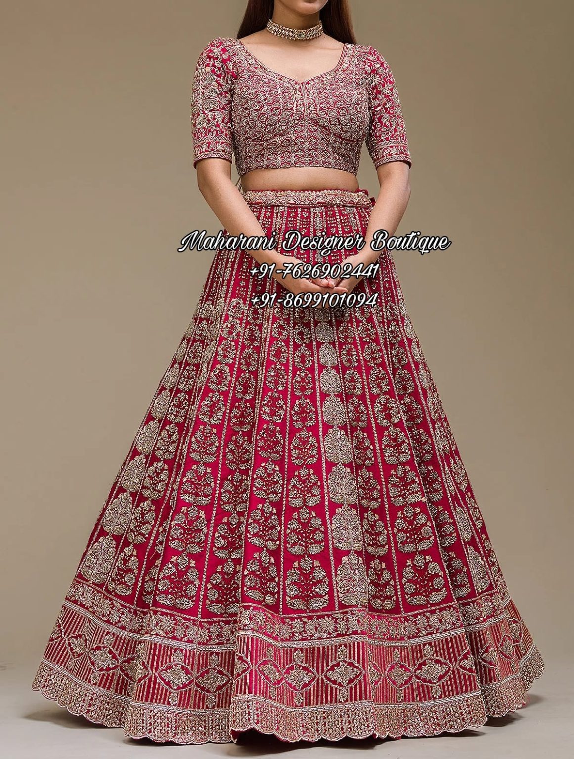 Online Bridal Lehenga Shopping with Price at Maharani Designer