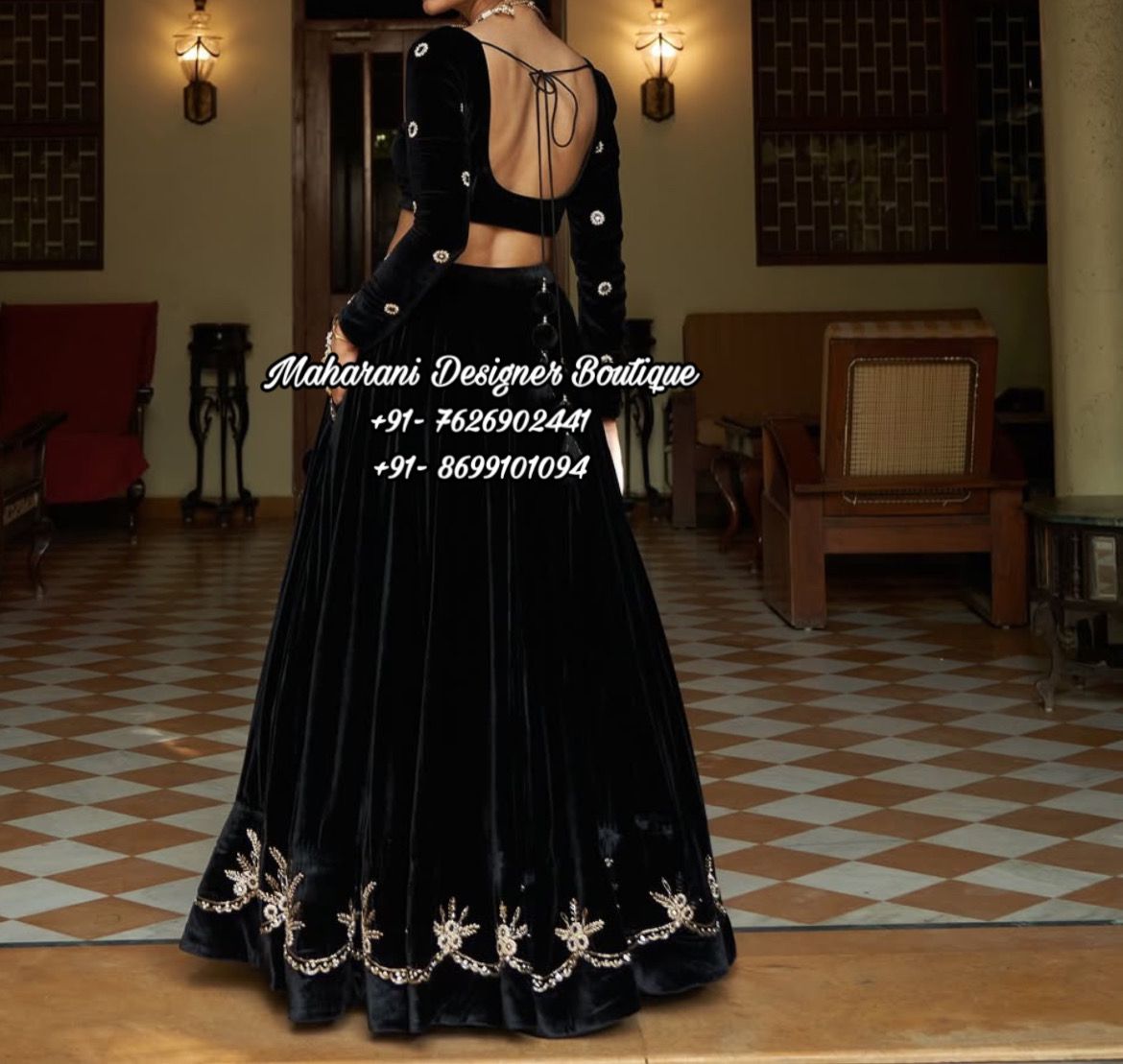 open lace back dress Designer Heavy Embroidery Work lehenga choli With dupatta for women Indian  Party Wear Gown For Woman and girls for wedding wear | Ready To Wear main image 1