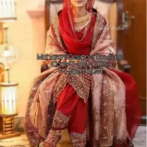bridal suits with heavy duppatta online