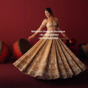 Royal Gold Heritage Embroidered Bridal Lehenga Choli Step into timeless elegance with the Royal Gold Heritage Embroidered Bridal Lehenga Choli, a statement Indian ethnic outfit created for women who appreciate luxurious embroidery, traditional detailing, and dramatic silhouettes. Moreover, the outfit showcases a beautiful gold and antique-toned colour palette that immediately creates a regal appearance. The richly decorated blouse is paired with an expansive flared lehenga featuring repeated ornamental motifs and intricate border detailing. The exceptional flare is one of the most striking characteristics of this ensemble. As the skirt moves, the embroidered panels create a beautiful flowing effect, making the outfit especially impressive for bridal photographs, wedding entrances, Sangeet performances, and reception celebrations. Furthermore, the coordinated blouse and lehenga create a balanced silhouette that combines traditional Indian bridal aesthetics with a sophisticated contemporary appearance. Luxurious Gold Colour The warm gold tone gives this bridal lehenga an elegant and timeless character. In addition, gold is one of the most versatile colours for Indian wedding fashion. It can be styled with traditional gold jewellery, kundan, polki, pearls, or even contrasting accessories. For a classic bridal appearance, pair the outfit with layered gold jewellery and traditional bridal accessories. Alternatively, minimal statement earrings can create a more refined modern look. Therefore, this lehenga can be customised according to the wedding event and your personal style. Intricate Embroidered Lehenga The statement skirt features detailed embroidery arranged across multiple flowing panels. Moreover, the repeated motifs create a beautiful symmetrical appearance while enhancing the dramatic volume of the skirt. The lower portion features additional decorative detailing that gives the lehenga a luxurious finishing touch. As a result, the skirt looks particularly impressive when photographed in motion. The wide flare makes it suitable for: Bridal portraits Wedding entrances Sangeet performances Reception photographs Engagement celebrations Festive events Luxury wedding functions Statement Bridal Blouse The matching blouse is richly embellished to complement the lehenga. Furthermore, the detailed neckline, sleeves, and bodice create a coordinated bridal appearance. The blouse is designed to contrast beautifully with the expansive skirt, creating a defined silhouette while maintaining the overall luxurious aesthetic. In addition, the ornate detailing allows the blouse to work beautifully with traditional bridal jewellery. Dramatic Flared Silhouette The expansive flare is the defining feature of this lehenga. Moreover, the generous volume creates beautiful movement while walking, dancing, or posing. This makes the outfit especially suitable for women who want a dramatic statement look for their wedding celebrations. Consequently, the lehenga can create stunning movement in photography and videography, particularly during bridal entrances and dance performances. Perfect Bridal Lehenga This outfit is an excellent choice for brides looking for a regal traditional appearance. It can be styled for: Wedding ceremony Bridal reception Sangeet Engagement Mehndi Bridal portraits Destination wedding Wedding reception Pre-wedding celebration Furthermore, the gold colour allows the outfit to transition beautifully between different wedding events. Perfect Wedding Guest Outfit Although the design has a bridal-inspired appearance, it can also be styled as an elegant wedding guest outfit. For example, pair it with lighter jewellery and a simple hairstyle for a sophisticated guest look. Meanwhile, adding statement jewellery and a traditional dupatta can create a more elaborate festive appearance. Styling Ideas Bridal Jewellery For a luxurious bridal look, consider: Kundan necklace Polki jewellery Gold choker Long layered necklace Jhumka earrings Maang tikka Matha patti Gold bangles Statement rings Moreover, layered jewellery beautifully complements the richly embroidered gold palette. Footwear Complete the outfit with: Gold heels Embellished sandals Bridal juttis Metallic heels Traditional Punjabi juttis Furthermore, comfortable footwear is particularly important for long wedding celebrations. Hair Styling For a traditional bridal appearance, choose a sleek bun decorated with flowers or traditional hair accessories. Alternatively, soft waves can create a contemporary bridal look. In addition, a low bun can beautifully showcase the neckline and statement jewellery. Makeup A warm, glowing makeup look complements this gold lehenga beautifully. Consider: Glowing complexion Defined eyes Warm gold eyeshadow Soft blush Nude lipstick Rose-toned lipstick Subtle highlighter Consequently, the overall look remains glamorous while allowing the embroidery to remain the main focus. UK Bridal Lehenga For brides and wedding shoppers in the UK, this gold embroidered bridal lehenga is an elegant option for Indian and South Asian wedding celebrations. It can be styled for events in: London Birmingham Leicester Manchester Southall Coventry Moreover, the traditional-inspired styling works beautifully for both traditional Indian weddings and multicultural celebrations. USA Indian Wedding Wear For customers in the USA, this luxury gold lehenga can be worn for Indian weddings, receptions, engagement celebrations, Sangeet nights, and festive events. Popular occasions include: New York weddings New Jersey celebrations California weddings Texas receptions Chicago events Furthermore, the dramatic flare makes this outfit particularly suitable for wedding photography and cinematic bridal videos. Canada Bridal Lehenga Women searching for bridal lehenga choli in Canada can style this outfit for weddings and cultural celebrations. It is suitable for: Toronto weddings Brampton celebrations Mississauga receptions Vancouver weddings Calgary events Edmonton celebrations Therefore, this elegant gold ensemble can become a statement piece for an unforgettable wedding celebration. Why Choose This Gold Bridal Lehenga? Regal Gold Palette Firstly, the warm gold colour creates a timeless bridal appearance. Detailed Embroidery Secondly, the intricate motifs add depth and traditional elegance. Dramatic Flare Thirdly, the wide skirt creates beautiful movement and visual impact. Statement Blouse Furthermore, the embellished blouse completes the coordinated bridal look. Versatile Styling Finally, the outfit can be styled for weddings, receptions, Sangeet, engagements, and festive celebrations. Product Features Product Type: Bridal Lehenga Choli Colour: Gold / Antique Gold Style: Heavily Embroidered Ethnic Wear Silhouette: Dramatic Full-Flare Lehenga Blouse: Embellished Bridal Blouse Occasion: Wedding, Reception, Sangeet & Festive Wear Embroidery: Intricate Traditional-Inspired Detailing Category: Luxury Indian Ethnic Wear Ideal Markets: UK, USA, Canada & India Care Instructions To preserve the embroidery and overall beauty of the lehenga: Dry clean only. Store in a breathable garment bag. Keep embellished areas away from rough surfaces. Avoid harsh detergents and bleach. Do not expose the outfit to prolonged direct sunlight. Use gentle steaming when necessary. Store the blouse and lehenga carefully to protect embroidery. Avoid placing heavy objects over the embroidered skirt. As a result, proper storage and care can help maintain the appearance of your special-occasion outfit for future celebrations. Maharani Designer Boutique Maharani Designer Boutique offers elegant Indian ethnic fashion for women looking for sophisticated outfits for weddings, celebrations, festivals, and special occasions. Moreover, our range includes bridal lehengas, Punjabi suits, salwar suits, Anarkali outfits, sharara suits, embroidered ethnic wear, and other occasion outfits. Our designs are suitable for customers in India as well as international shoppers looking for Indian ethnic fashion in the UK, USA, Canada, Australia, and other countries. Above all, the focus is on creating elegant occasion wear that allows women to celebrate important moments with confidence and style. Gold Bridal Lehenga, Gold Lehenga Choli, Gold Embroidered Lehenga, Bridal Lehenga Choli, Designer Bridal Lehenga, Luxury Bridal Lehenga, Wedding Lehenga for Bride, Gold Wedding Lehenga, Embroidered Lehenga Choli, Bridal Lehenga UK, Bridal Lehenga USA, Bridal Lehenga Canada, Indian Wedding Lehenga, Designer Lehenga UK, Designer Lehenga USA, Designer Lehenga Canada, Wedding Guest Lehenga, Sangeet Lehenga, Engagement Lehenga, Maharani Designer Boutique. gold embroidered bridal lehenga choli for wedding, luxury gold bridal lehenga for women, designer gold lehenga choli UK, bridal lehenga USA online, bridal lehenga Canada, gold wedding lehenga for bride, heavily embroidered bridal lehenga, full flare bridal lehenga choli, traditional Indian bridal lehenga, gold lehenga for wedding reception, bridal lehenga for Sangeet, gold lehenga for engagement, luxury Indian wedding outfit UK, Indian bridal outfit USA, Indian wedding lehenga Canada, designer ethnic wear for women, gold embroidered wedding outfit, traditional bridal lehenga with blouse, luxury wedding lehenga choli, Maharani Designer Boutique bridal lehenga.