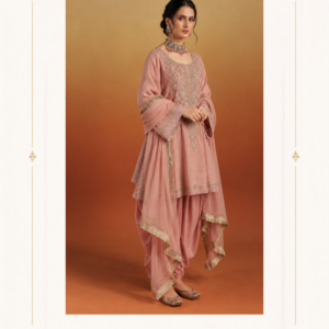 Maharani Blush Pink Royal Embroidered Salwar Suit Add timeless elegance to your ethnic wardrobe with the Maharani Blush Pink Royal Embroidered Salwar Suit, Blush Pink Designer Embroidered Salwar Suit with Patiala Salwar , Maharani Designer Boutique Jalandhar, a sophisticated ensemble designed for women who love graceful colours, delicate embroidery, and traditional Indian silhouettes with a refined contemporary finish. Brand: Maharani Designer Boutique Category: Designer Salwar Suit Colour: Blush Pink Work: Gold-Toned Embroidery Bottom Style: Patiala Salwar Occasion: Wedding, Festive, Party, Engagement & Traditional Wear Blush Pink Bridal Lehenga Choli,Sage Green Punjabi Suit with Palazzo,Blush Garden Embroidery Sharara Suit,Sage Green Bridal Lehenga with Pink Dupatta,Ivory & Blush Pink Embroidered Sharara Suit